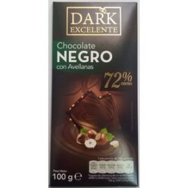 CHOCOLAT NEGRO NOISETTE DARK 72 %